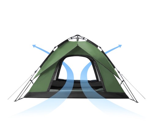 Палатка Naturehike автоматическая NH21ZP008, четырехместная, зеленая, 6976023920660