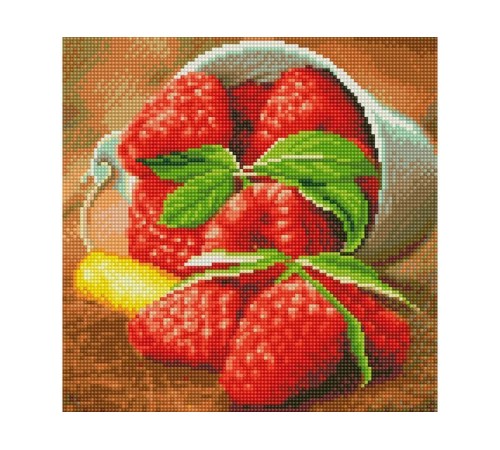 Картины мозаикой 30х30 ЯГОДА МАЛИНА (31 цвет)