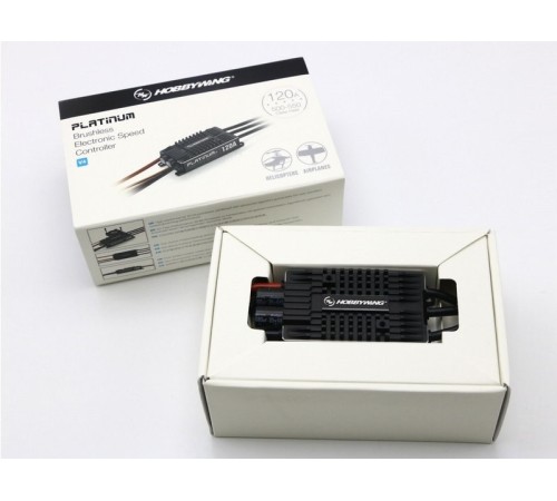 Бесколлекторный регулятор Hobbywing Platinum 120A-V4 (120A-150A, Aircraft, Heli)