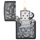 Зажигалка ZIPPO Classic с покрытием Black Matte, латунь/сталь, чёрная, матовая, 38x13x57 мм