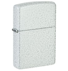 Зажигалка ZIPPO Classic с покрытием Glacier, латунь/сталь, белая, матовая, 38x13x57 мм