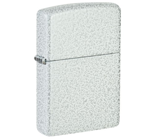 Зажигалка ZIPPO Classic с покрытием Glacier, латунь/сталь, белая, матовая, 38x13x57 мм