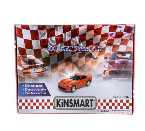 Машина Kinsmart SRT Viper GTS 1:40  б/к
