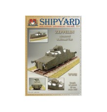 Сборная картонная модель Shipyard бронедрезина Zeppelin (№47), 1/25