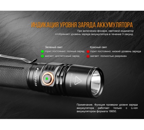 Фонарь Fenix PD35 V2.0 Cree XP-L HI V3 LED