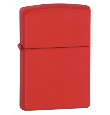 Зажигалка ZIPPO Classic с покрытием Red Matte, латунь/сталь, красная, матовая, 38x13x57 мм