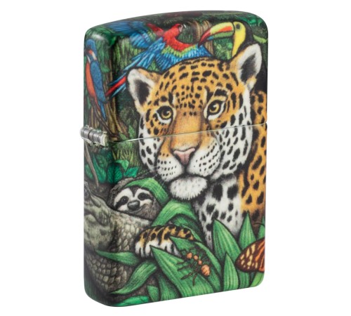 Набор из двух зажигалок ZIPPO Загадки леса с покрытием Glow-in-the-Dark Green, зелёные, глянецевые