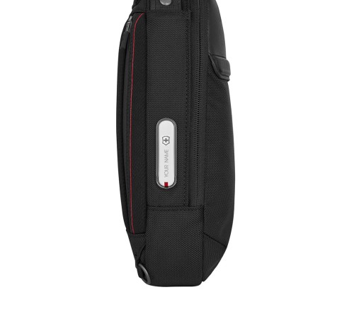 Рюкзак на одно плечо VICTORINOX Architecture Urban2 Sling Bag, черный, полиэстер/кожа, 17x8x28 см, 2 л