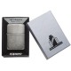 Зажигалка ZIPPO 1941 Replica ™ с покрытием Black Ice ®, латунь/сталь, чёрная, глянцевая, 38x13x57 мм
