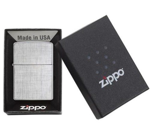 Зажигалка ZIPPO Classic с покрытием Brushed Chrome, латунь/сталь, серебристая, матовая, 38x13x57 мм