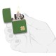 Зажигалка ZIPPO Classic с покрытием Moss Green Matte, латунь/сталь, зелёная, матовая, 36x12x56 мм