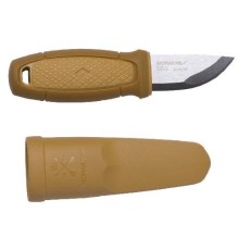 Нож Morakniv Eldris, нержавеющая сталь, цвет желтый, ножны, шнурок, огниво, 13523