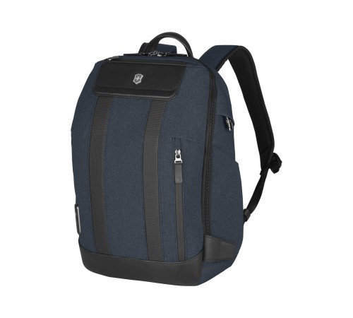 Рюкзак VICTORINOX Architecture Urban2 City Backpack 14'', синий, полиэстер / кожа, 30x19x42 см, 17 л