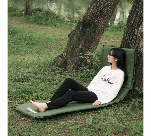 Коврик самонадувной туристический Naturehike D03 Army Green, 6927595773680
