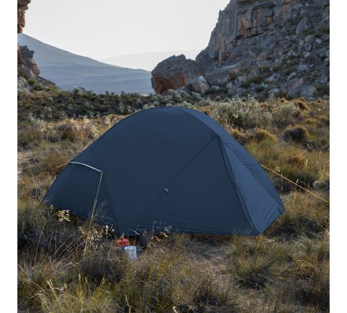Палатка Naturehike Mongar NH19M002-J 210T двухместная сверхлегкая , синяя Phantom Blue, 6975641882596