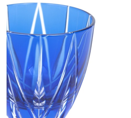 Рюмка TAJIMA GLASS Мерцание звезды 75мл, голубая