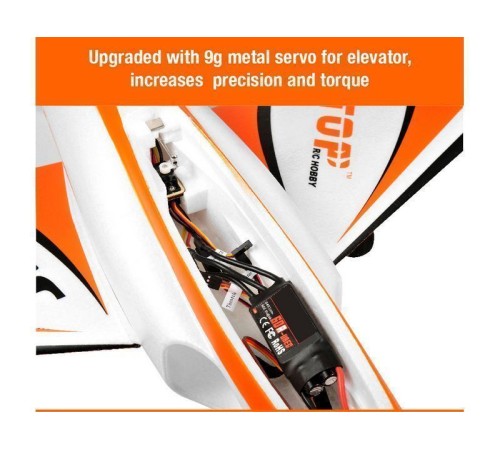 Радиоуправляемый самолет Top RC Jet Star Pro оранжевый 800мм импеллер 64мм 2.4G 4-ch LiPo RTF