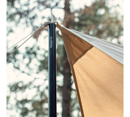 Стойка для тента Naturehike NH20PJ040 алюминиевый сплав 2.4 м, 4 секции, цвет черный, 6927595782538