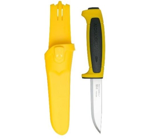 Нож Morakniv Basic 546 2020 Edition нержавеющая сталь, пласт. ручка (желтая) чер. вставка, 13712