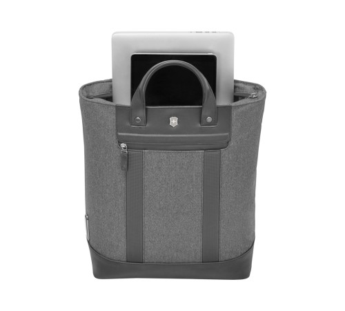 Сумка-рюкзак VICTORINOX Architecture Urban2 2way Carry Tote 15'',серая,полиэстер/кожа,40x15x40см,20л