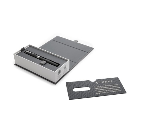 Ручка перьевая Parker ESSENTIAL Sonnet Matte Black CT