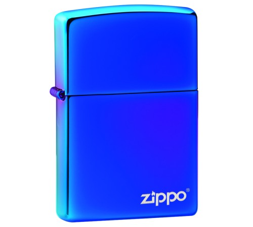 Зажигалка ZIPPO Classic с покрытием High Polish Indigo, латунь/сталь, синяя, глянцевая, 38x13x57 мм