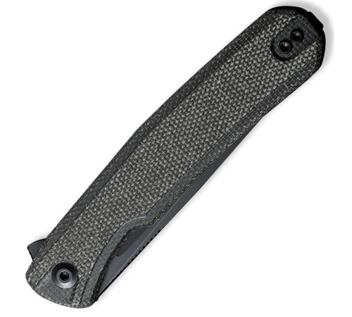 Складной нож SENCUT Scitus D2 Steel Black Stonewashed Handle Dark Green Canvas Micarta