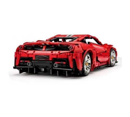 Радиоуправляемый конструктор CaDA MASTER споркар Italian Super Car, красный 1/8 (3187 деталей)