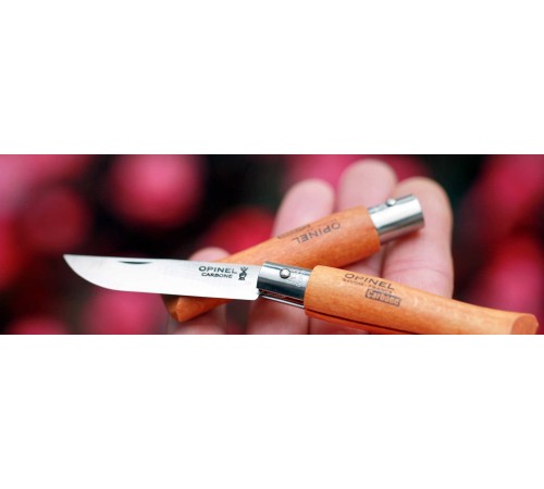 Нож Opinel №2 углеродистая сталь, рукоять из дерева бука, 111020