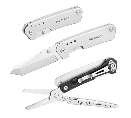 Нож многофункциональный Roxon KS KNIFE-SCISSORS, металлический S501