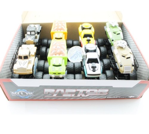 Машина инерционная KLX500-115 Raptor SUV Super Chariot 4WD (в асс., 8 шт./кор.)