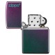 Зажигалка ZIPPO Classic с покрытием Iridescent, латунь/сталь, фиолетовая, матовая, 38x13x57 мм