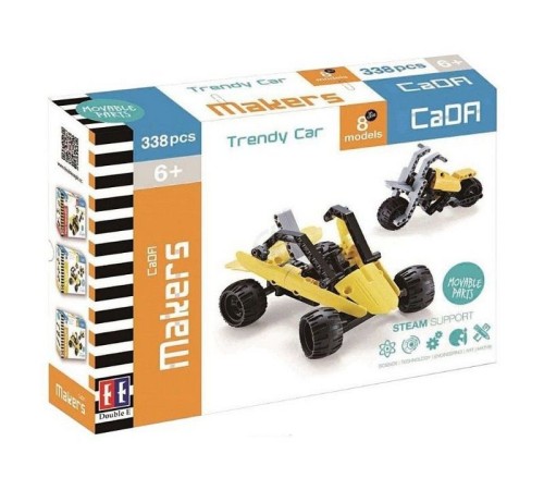 Конструктор CaDA Technic багги-квадроцикл-мотоцикл 8 в 1 (338 деталей)
