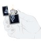 Зажигалка ZIPPO Skateboarding Astronaut с покрытием Flat Grey, латунь/сталь, серая, 38x13x57 мм