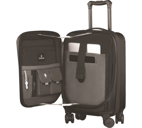 Чемодан VICTORINOX Spectra™ 2.0 Expandable, чёрный, поликарбонат Bayer, 35x20x55 см, 29 л