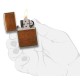 Зажигалка ZIPPO Classic с покрытием Toffee™, латунь/сталь, светло-коричневая, матовая, 36x12x56 мм