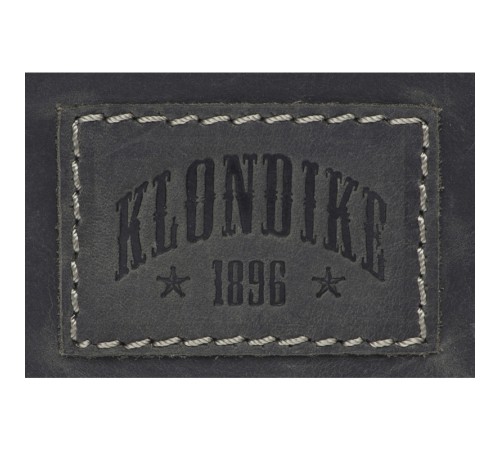 Сумка-планшет KLONDIKE Native, натуральная кожа в черном цвете, 23 х 7 х 24 см
