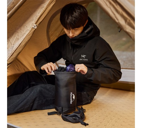 Мешок компрессионный Naturehike CNH22SD002 для спальных мешков XS чёрный