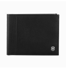 Портмоне VICTORINOX Altius Alox с защитой от сканирования RFID, чёрное, натуральная кожа, 9x1x11 см