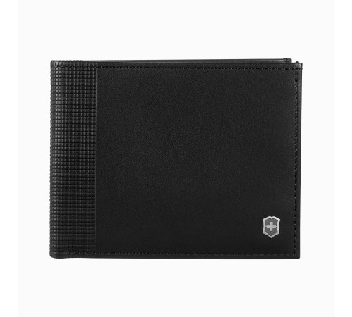 Портмоне VICTORINOX Altius Alox с защитой от сканирования RFID, чёрное, натуральная кожа, 9x1x11 см