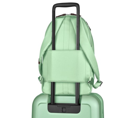 Рюкзак VICTORINOX Victoria Classic Business Backpack, мятный, нейлон/кожа/микрозамша, 27x21x41 см