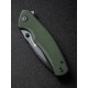 Складной нож SENCUT Slashkin D2 Steel Black Handle Green Canvas Micarta