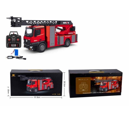 Радиоуправляемая пожарная машина-лестница HUI NA TOYS 2.4G 22CH 1/14 RTR