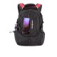 Рюкзак SWISSGEAR, 15”, черный/красный, полиэстер 1200D, 36х17х50 см, 30 л