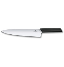Нож разделочный VICTORINOX Swiss Modern, 25 см, нержавеющая сталь / синтетический материал, чёрный
