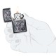 Зажигалка ZIPPO Winged Dragon Cross с покрытием Black Matte, латунь/сталь, чёрная, 38x13x57 мм
