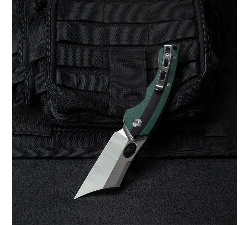 Нож Bestech Skirmish сталь D2, рукоять G10 черно-зеленая