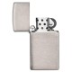Зажигалка ZIPPO Slim® с покрытием Brushed Chrome, латунь/сталь, серебристая, матовая, 29x10x60 мм