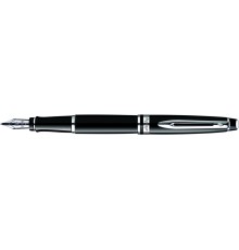 Перьевая ручка Waterman Expert Black CT. Перо -  нерж. сталь, детали дизайна: палладиевое покрытие