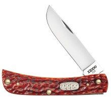 Нож перочинный ZIPPO Chestnut Bone Standard Jigged Sodbuster Jr, 92 мм, коричневый + ЗАЖИГАЛКА 207